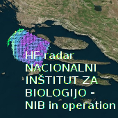 HF radar NACIONALNI INŠTITUT ZA BIOLOGIJO - NIB in operation